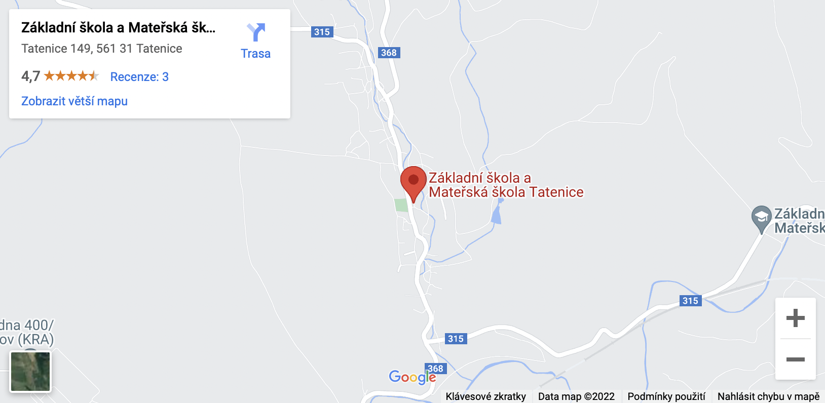 Mapa školy