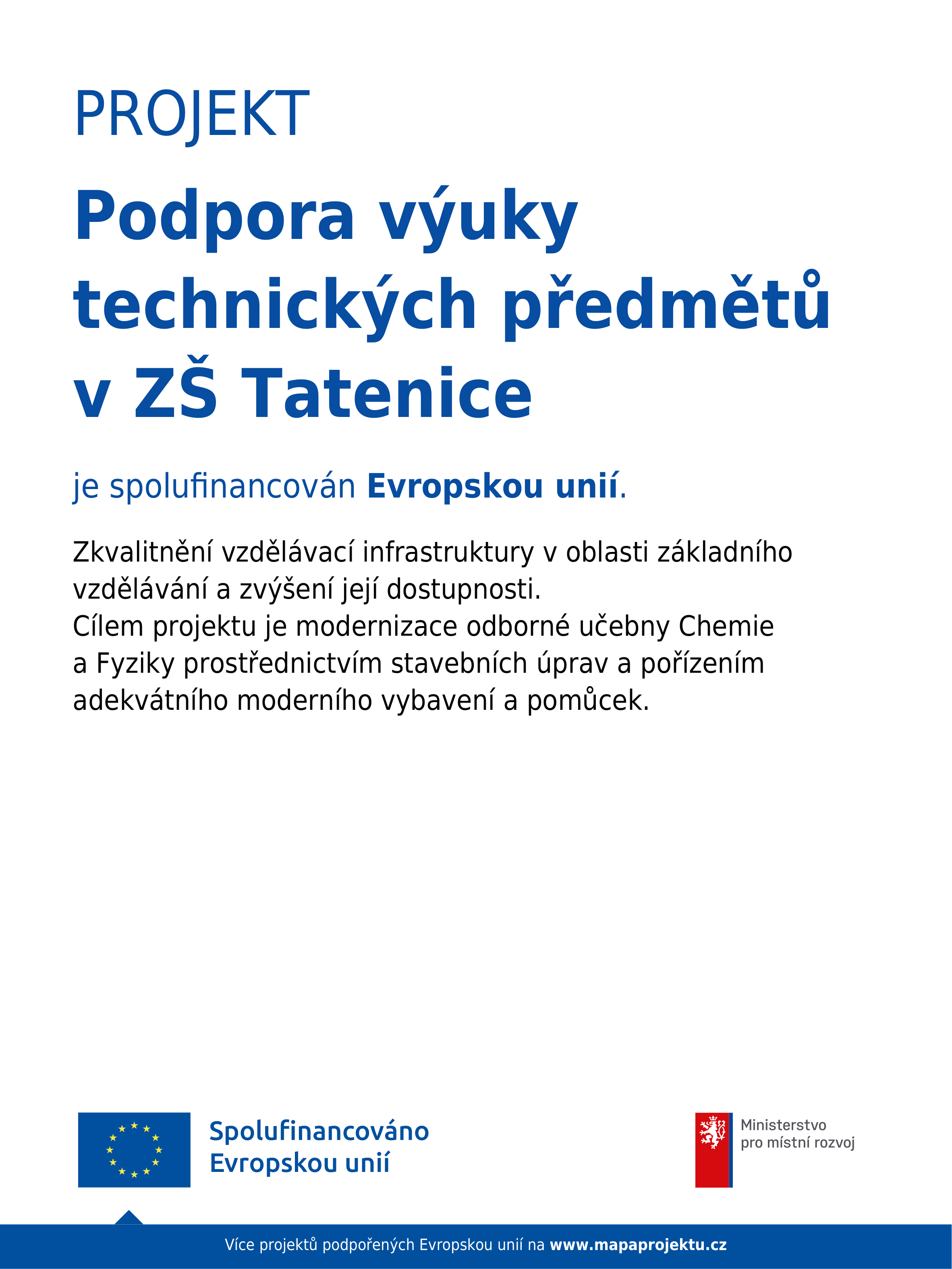 Podpora výuky technických předmětů
